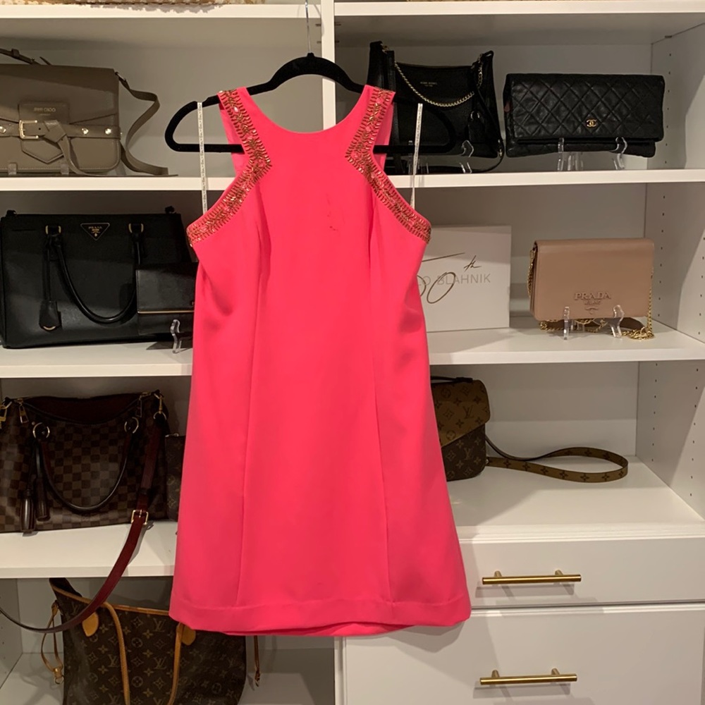 Hot pink and gold lily pulitzer